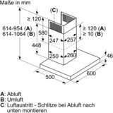 Bosch DWB67CM50 Serie 6, Dunstabzugshaube edelstahl, Silence