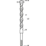 Bosch Hammerbohrer SDS-plus-5, Ø 16mm Arbeitslänge 200mm