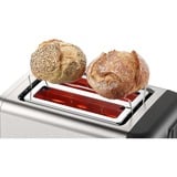 Bosch Kompakt-Toaster DesignLine TAT3P420DE edelstahl/schwarz, 970 Watt, für 2 Scheiben Toast