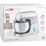 Clatronic Knetmaschine KM 3709, Küchenmaschine titan, 1.000 Watt