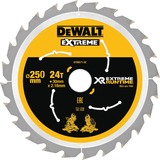 DEWALT Kreissägeblatt XR EXTREME RUNTIME DT99571, Ø 250mm, 24Z Bohrung 30mm, für Akku-Paneelsägen