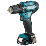 Makita Akku-Bohrschrauber DF333DSAL1, 12Volt blau/schwarz, 2x Li-Ion Akku 2,0Ah, inkl. Akku-Lampe