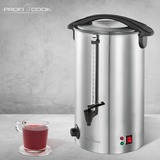 ProfiCook Heißgetränke- / Glühweinautomat PC-HGA 1196 edelstahl/schwarz, 1.500 Watt, 7 Liter