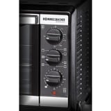 Rommelsbacher Kleinbackofen mit Umluft BG 1055/E, Mini-Backofen silber/schwarz, Retail