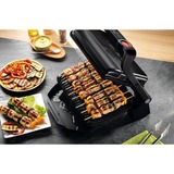 Tefal OptiGrill+ GC712D12, Kontaktgrill silber/schwarz, 2.000 Watt