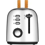 Unold 4er-Toaster Retro edelstahl, 1.500 Watt, für 4 Scheiben Toast