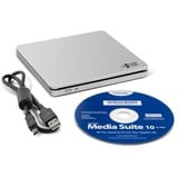 Hitachi-LG Data Storage GP70NS50 SLIM, externer DVD-Brenner silber, extern, USB 2.0, 5,25"