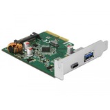 DeLOCK PCIe >1x USB C + 1x USB A, USB-Controller 