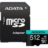 ADATA Premier Pro 512 GB microSDXC, Speicherkarte UHS-I U3, Class 10, V30, A2