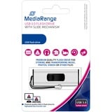 MediaRange 128 GB, USB-Stick silber/schwarz, USB-A 3.2 Gen 1