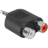 goobay Adapter 3,5mm > StereoCinch schwarz