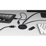 ICY BOX IB-Hub1403, USB-Hub schwarz