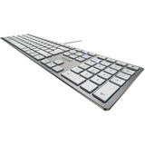 CHERRY KC 6000 SLIM, Tastatur silber, FR-Layout, Cherry SX-Scherentechnologie