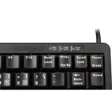 CHERRY Slim G84-4100 Flach, Tastatur schwarz, DE-Layout, Cherry Mechanisch