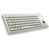 CHERRY Slim Line G84-4400, Tastatur beige, DE-Layout, Cherry Mechanisch, integr. Trackball