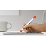 Logitech Crayon, Eingabestift silber/orange, für alle ab 2018 veröffentlichten iPads