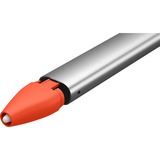 Logitech Crayon, Eingabestift silber/orange, für alle ab 2018 veröffentlichten iPads