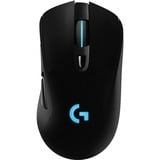 Logitech G703 LIGHTSPEED, Gaming-Maus schwarz, mit HERO 25K-Sensor