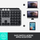 Logitech MX Keys für Mac, Tastatur dunkelgrau, DE-Layout