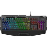 Sharkoon SKILLER SGK4, Gaming-Tastatur schwarz, US-Layout, Rubberdome