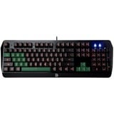 Tt eSPORTS Challenger Edge, Gaming-Tastatur schwarz, DE-Layout, Rubberdome