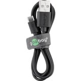 goobay USB-C Dual Ladeset 2,4 A, Ladegerät schwarz