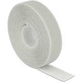 DeLOCK Klettband auf Rolle, 3 Meter x 20mm, Kabelbinder grau