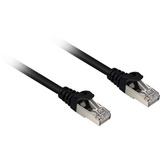 Sharkoon Patchkabel RJ45 Cat.6a SFTP schwarz, 3 Meter, LSOH (Halogenfrei)