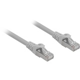 Sharkoon Patchkabel RJ45 Cat.6a SFTP grau, 1 Meter, LSOH (Halogenfrei)