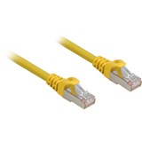 Sharkoon Patchkabel RJ45 Cat.6a SFTP gelb, 2 Meter, LSOH (Halogenfrei)