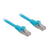 Sharkoon Patchkabel RJ45 Cat.6a SFTP blau, 25 cm, LSOH (Halogenfrei)