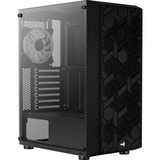 Aerocool Hive ARGB v1, Tower-Gehäuse schwarz, Tempered Glass