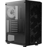 Aerocool Hive FRGB v3, Tower-Gehäuse schwarz, Tempered Glass