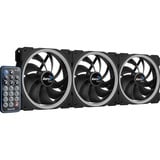 Aerocool Orbit RC 120x120x25, Gehäuselüfter 3er Pack, inkl. Fernbedienung, 120 mm