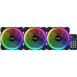 Aerocool Orbit RC 120x120x25, Gehäuselüfter 3er Pack, inkl. Fernbedienung, 120 mm