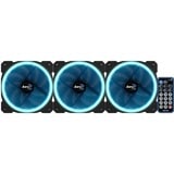 Aerocool Orbit RC 120x120x25, Gehäuselüfter 3er Pack, inkl. Fernbedienung, 120 mm