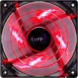 Aerocool Shark Fan 12cm Devil Red Edition, Gehäuselüfter schwarz/rot, 3-Pin-Anschluss, Retail