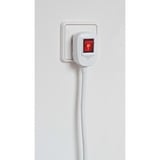 Brennenstuhl Vario Power Bewegliche Steckdosenleiste 5-fach weiß, 1,4 Meter, 2x USB