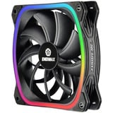 Enermax SquA RGB 3 Fan Pack 120x120, Gehäuselüfter schwarz, inkl. RGB-Steuerbox, 120 mm