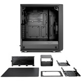 Fractal Design Meshify C Light Tint TG, Tower-Gehäuse schwarz, Window-Kit