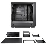 Fractal Design Meshify C Mini – Dark TG, Tower-Gehäuse schwarz, Window-Kit