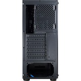 Inter-Tech CXC2, Tower-Gehäuse schwarz, Front aus Tempered Glass, Seitenteil aus Acryl