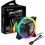 Sharkoon SHARK Blades RGB Fan, Gehäuselüfter schwarz, 120 mm