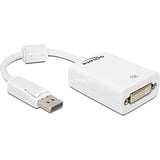 DeLOCK DisplayPort zu DVI-I Buchse 24+5, Adapter weiß, 12,5 cm