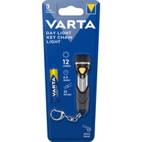 VARTA Day Light Key Chain Light, Taschenlampe schwarz/silber