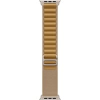 Apple 49 mm Alpine Loop, Uhrenarmband beige/titan, Größe S