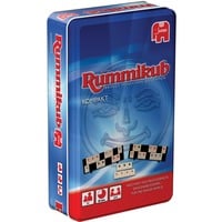 Jumbo Original Rummikub Kompakt in Metalldose, Brettspiel 