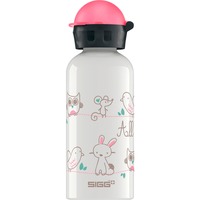 SIGG Alu All My Friends 0,4 Liter, Trinkflasche weiß