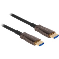 DeLOCK Aktives Optisches HDMI Kabel 8k 60Hz schwarz, 50 Meter, mit Metallarmierung