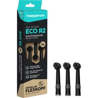 happybrush ECO R2 Aufsteckbürsten Allblack  schwarz